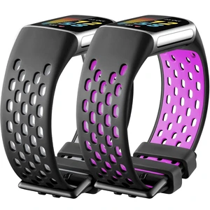 Sport Band Compatible for Fitbit Charge 5/Charge 6 Bands Women Men, Soft and Breathable Wrist Band Replacement Bracelet for Fitbit Charge 5/Charge 6 Bands Advanced Fitness Tracker Accessories Sport Band Compatible for Fitbit Charge 5/Charge 6 Bands Women Men, Soft and Breathable Wrist Band Replacement Bracelet for Fitbit Charge 5/Charge 6 Bands Advanced Fitness Tracker Accessories