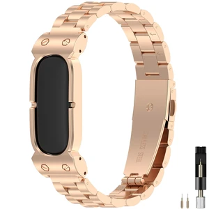 Metal Band for Google Fitbit Air Band, Rugged Stainless Steel Replacement Strap Elegant Luxury Business Classy Adjustable Wristband Bracelet for Fitbit Air for Men Women Metal Band for Google Fitbit Air Band, Rugged Stainless Steel Replacement Strap Elegant Luxury Business Classy Adjustable Wristband Bracelet for Fitbit Air for Men Women