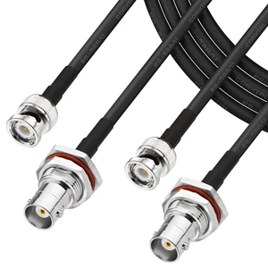 50 ohm RG58 BNC Male to Female Coax Cable 6FT 2-Pack for CCTV BNC Extension Cables Waterproof RG58 Coaxial Cable for CB Radio, VHF Ham Radio, Wireless Microphone, CCTV, Amateur Radio 50 ohm RG58 BNC Male to Female Coax Cable 6FT 2-Pack for CCTV BNC Extension Cables Waterproof RG58 Coaxial Cable for CB Radio, VHF Ham Radio, Wireless Microphone, CCTV, Amateur Radio