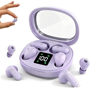 Mini Invisible Small Earbuds Set Sleep Ear Buds Purple Wireless Bluetooth for Small Ears Canals Side Sleepers Tiny Micro Low Profile Smallest Hidden Discreet Earbuds 2 Pack Headphones for Work Mini Invisible Small Earbuds Set Sleep Ear Buds Purple Wireless Bluetooth for Small Ears Canals Side Sleepers Tiny Micro Low Profile Smallest Hidden Discreet Earbuds 2 Pack Headphones for Work