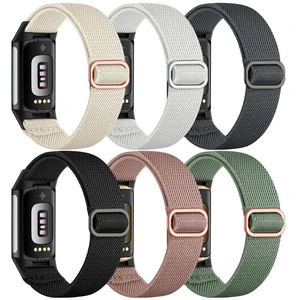 Sport Band Compatible with Fitbit Charge 5 Bands/Fitbit Charge 6 Bands Women Men, Soft Breathable Woven Nylon Strap Stretchy Fabric Solo Loop Replacement Wristband for Charge 5/6, 6 Pack Sport Band Compatible with Fitbit Charge 5 Bands/Fitbit Charge 6 Bands Women Men, Soft Breathable Woven Nylon Strap Stretchy Fabric Solo Loop Replacement Wristband for Charge 5/6, 6 Pack