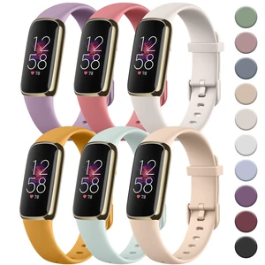 6 PACK Sport Bands Compatible with Fitbit Luxe Bands for Women Men, Soft Silicone Waterproof Straps Replacement Wristbands Compatible for Fitbit Luxe Watch Band(6 Pack) 6 PACK Sport Bands Compatible with Fitbit Luxe Bands for Women Men, Soft Silicone Waterproof Straps Replacement Wristbands Compatible for Fitbit Luxe Watch Band(6 Pack)