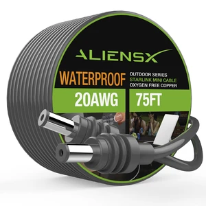 75FT/23M DC Power Cable for Starlink Mini/Starlink Mini X Extension Cord, Weatherproof Outdoor Power Supply for Camping RV Home, 20AWG Heavy Duty with 75FT/23M DC Power Cable for Starlink Mini/Starlink Mini X Extension Cord, Weatherproof Outdoor Power Supply for Camping RV Home, 20AWG Heavy Duty with