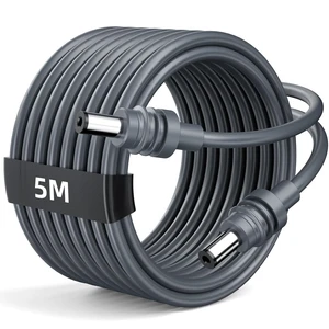 Starlink Mini Power Cable 16.4FT/5M, 18AWG DC Power Cord Replacement with 5.5x2.1mm Connector, Waterproof Outdoor Cable for Starlink Mini Accessories, RV, Truck, Camping and Travel Starlink Mini Power Cable 16.4FT/5M, 18AWG DC Power Cord Replacement with 5.5x2.1mm Connector, Waterproof Outdoor Cable for Starlink Mini Accessories, RV, Truck, Camping and Travel