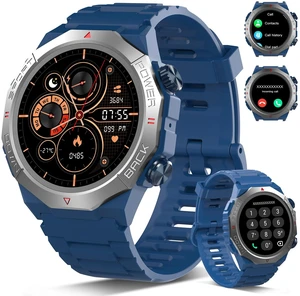 Military Smart Watches for Men(Answer/Make Calls), 1.39"HD Fitness Watch, 24/7 Heart Rate Sleep Monitor, Smart Watch for Men 110+ Sport Modes, 30Day, IP68 Waterproof Smartwatch for Android iOS, Blue Military Smart Watches for Men(Answer/Make Calls), 1.39"HD Fitness Watch, 24/7 Heart Rate Sleep Monitor, Smart Watch for Men 110+ Sport Modes, 30Day, IP68 Waterproof Smartwatch for Android iOS, Blue