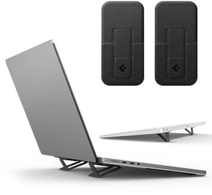 Slim Fold Adhesive Laptop Stand 2 Piece Foldable Portable Dual Ergonomic Angle Adjustment Lift Anti-Slip for MacBook Pro, MacBook Air 11"-16" & More Slim Fold Adhesive Laptop Stand 2 Piece Foldable Portable Dual Ergonomic Angle Adjustment Lift Anti-Slip for MacBook Pro, MacBook Air 11"-16" & More