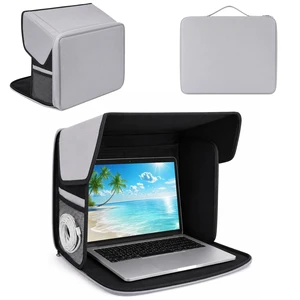 Laptop Sun Shade Tent for 12-16 Inch Laptops, 2-in-1 Convertible Carry Bag with Anti-Glare Privacy Shield, UV Heat Reflective & Water-Resistant Outdoor Cover for Beach, Travel & Working Outside Laptop Sun Shade Tent for 12-16 Inch Laptops, 2-in-1 Convertible Carry Bag with Anti-Glare Privacy Shield, UV Heat Reflective & Water-Resistant Outdoor Cover for Beach, Travel & Working Outside
