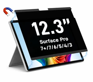Magnetic Privacy Screen for Surface Pro 7+/7/6/5/4/3 12.3 Inch AntiBlue Light, AntiGlare, Removable & ScratchResistant, for Surface Pro Screen Protector Magnetic Privacy Screen for Surface Pro 7+/7/6/5/4/3 12.3 Inch AntiBlue Light, AntiGlare, Removable & ScratchResistant, for Surface Pro Screen Protector
