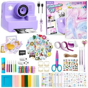 Kids Instant Print Camera with DIY Journal Kit 1080P Selfie Digital Camera for Girls & Boys Ages 3-12, 200+ Accessories, Christmas & Birthday Gifts (Purple) Kids Instant Print Camera with DIY Journal Kit 1080P Selfie Digital Camera for Girls & Boys Ages 3-12, 200+ Accessories, Christmas & Birthday Gifts (Purple)