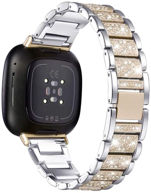 Bling Bands Compatible with fitbit Sense 2/Sense/Versa 4/Versa 3, Women Replacement Wristbands Dressy Luxurious Bracelet for Ladies Bling Bands Compatible with fitbit Sense 2/Sense/Versa 4/Versa 3, Women Replacement Wristbands Dressy Luxurious Bracelet for Ladies