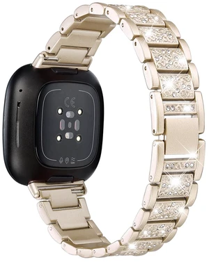 Bling Bands Compatible with fitbit Sense 2/Sense/Versa 4/Versa 3, Women Replacement Wristbands Dressy Luxurious Bracelet for Ladies Bling Bands Compatible with fitbit Sense 2/Sense/Versa 4/Versa 3, Women Replacement Wristbands Dressy Luxurious Bracelet for Ladies