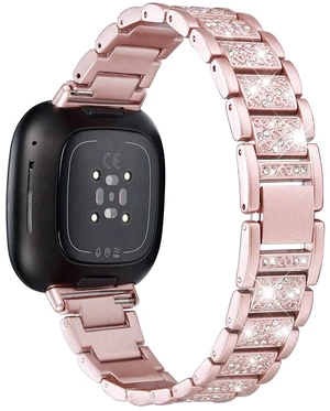 Bling Bands Compatible with fitbit Sense 2/Sense/Versa 4/Versa 3, Women Replacement Wristbands Dressy Luxurious Bracelet for Ladies Bling Bands Compatible with fitbit Sense 2/Sense/Versa 4/Versa 3, Women Replacement Wristbands Dressy Luxurious Bracelet for Ladies