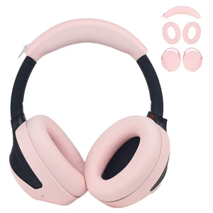 XM4 Sweat Covers Accessories for Sony WH-1000XM4 - Custom Pink Soft Silicone Case, 3-in-1 Headphone Covers with Ear Cover & Headband Cover & Shell Protector, Sweatproof & Washable XM4 Sweat Covers Accessories for Sony WH-1000XM4 - Custom Pink Soft Silicone Case, 3-in-1 Headphone Covers with Ear Cover & Headband Cover & Shell Protector, Sweatproof & Washable