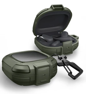 for Shokz OpenFit 2 Case with Drop-Proof Lock, Shockproof Rugged Bumper Cases Protective Cover with Carabiner & Keyring & Cleaner Kit for Shokz OpenFit 2 (2025) Green for Shokz OpenFit 2 Case with Drop-Proof Lock, Shockproof Rugged Bumper Cases Protective Cover with Carabiner & Keyring & Cleaner Kit for Shokz OpenFit 2 (2025) Green