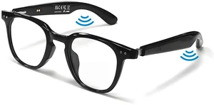 Smart Bluetooth Glasses, Sunglasses with UV and Blue Light Protection, AI Real-time Translation with 140 Languages, Touch Control, Music & Call for Athletic/Outdoor, Unisex (Black) Smart Bluetooth Glasses, Sunglasses with UV and Blue Light Protection, AI Real-time Translation with 140 Languages, Touch Control, Music & Call for Athletic/Outdoor, Unisex (Black)
