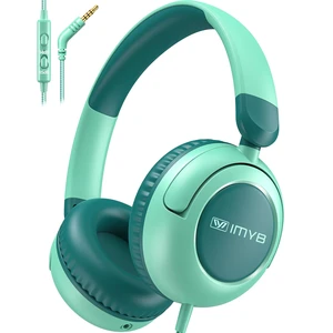 Kids Headphones for School, Wired HD Mic 3-15 Year for Girls Boys (Green) 85/94dB Volume Limit Safe Over-Ear Toddlers Durable Foldable Cord for iPad Tablet PC, Travel Airplane (Blue) Kids Headphones for School, Wired HD Mic 3-15 Year for Girls Boys (Green) 85/94dB Volume Limit Safe Over-Ear Toddlers Durable Foldable Cord for iPad Tablet PC, Travel Airplane (Blue)