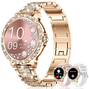 Smart Watches for Women (Answer/Make Call),120+ Sport Fitness Tracker Smartwatch for Android iOS,1.32" HD Screen with Heart Rate/Blood Oxygen/Sleep Monitor/AI Voice Watches for Women,3 Straps Smart Watches for Women (Answer/Make Call),120+ Sport Fitness Tracker Smartwatch for Android iOS,1.32" HD Screen with Heart Rate/Blood Oxygen/Sleep Monitor/AI Voice Watches for Women,3 Straps