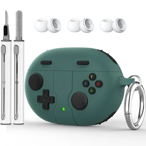 Beats Studio Buds Plus Case Cover, 2021/2023 New Beats Studio Buds, Wireless Earbuds Silicone Case Accessories with Keychain, Pine Green Beats Studio Buds Plus Case Cover, 2021/2023 New Beats Studio Buds, Wireless Earbuds Silicone Case Accessories with Keychain, Pine Green
