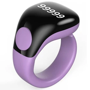 Smart Tasbih Zikr Ring,Adjustable(18/20/22mm) Muslim Digital Azan Alarm Clock Counter,APP Support Digital Counter Prayer Reminder Rings, Waterproof 5 Digit Finger Counter for Muslims(Purple) Smart Tasbih Zikr Ring,Adjustable(18/20/22mm) Muslim Digital Azan Alarm Clock Counter,APP Support Digital Counter Prayer Reminder Rings, Waterproof 5 Digit Finger Counter for Muslims(Purple)