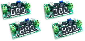 2pcs LM2596 Adjustable DC-DC Step Down Buck Power Convert Module 4.0-40V Input to 1.25-37V Output with LED Voltmeter Display (Pack of 2) 2pcs LM2596 Adjustable DC-DC Step Down Buck Power Convert Module 4.0-40V Input to 1.25-37V Output with LED Voltmeter Display (Pack of 2)