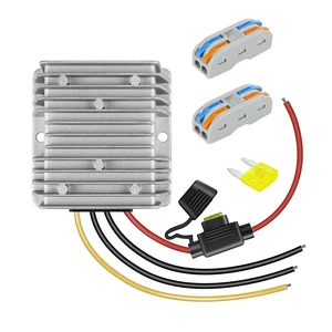 DC 12V to 24V 10A 240W Boost Converter, Waterproof Voltage Regulator Power Supply Module with Fuse, for Golf Cart, Club Car, LED Strip Light, Automotive, Solar System DC 12V to 24V 10A 240W Boost Converter, Waterproof Voltage Regulator Power Supply Module with Fuse, for Golf Cart, Club Car, LED Strip Light, Automotive, Solar System
