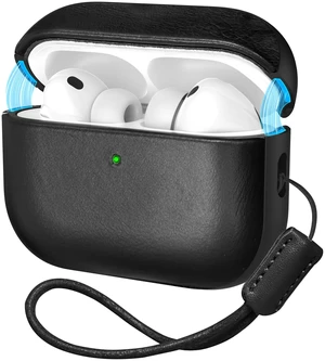 Magnetic Lid Genuine Leather Case for AirPods Pro 3 (2025) Handmade Top Grade Vintage Cover with Lanyard for AirPods Pro 3rd Generation, Wireless Charging Compatible Magnetic Lid Genuine Leather Case for AirPods Pro 3 (2025) Handmade Top Grade Vintage Cover with Lanyard for AirPods Pro 3rd Generation, Wireless Charging Compatible