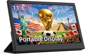 11.6 Inch Portable Monitor,Small Monitor,Display with Built-in Stand, Ultra-Slim Travel Screen for Laptop PC Mac Phone PS4 Xbox Switch, External Second Monitor for Home Office 11.6 Inch Portable Monitor,Small Monitor,Display with Built-in Stand, Ultra-Slim Travel Screen for Laptop PC Mac Phone PS4 Xbox Switch, External Second Monitor for Home Office