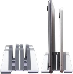 Adjustable Dual Vertical Laptop Stand - Supports 2 Devices Holder, Fit for All Laptops(10-30mm Thickness) - Fashion Design, Adjustable Width, Anti-Slip & Scratch-Resistant, Patented Design Adjustable Dual Vertical Laptop Stand - Supports 2 Devices Holder, Fit for All Laptops(10-30mm Thickness) - Fashion Design, Adjustable Width, Anti-Slip & Scratch-Resistant, Patented Design