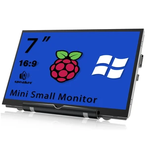 Upgraded Version 7'' Raspberry Pi Screen HDMI Monitor 800x480 LCD Screen Mini Small Monitor for Raspberry Pi 4/3/2/Zero/B/B+ Win11/10/8/7 (Non-Touch), Dual Speakers, Driver Free Upgraded Version 7'' Raspberry Pi Screen HDMI Monitor 800x480 LCD Screen Mini Small Monitor for Raspberry Pi 4/3/2/Zero/B/B+ Win11/10/8/7 (Non-Touch), Dual Speakers, Driver Free
