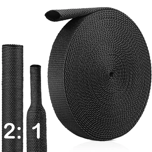 2:1Heat Shrink Wire Loom Braided Cable Sleeves,Heat Resistant Fabric Woven Shrink Tubing Wiring Harness for Protection Automotive,Harness Cable,Cable Management (5/8"-16ft) 2:1Heat Shrink Wire Loom Braided Cable Sleeves,Heat Resistant Fabric Woven Shrink Tubing Wiring Harness for Protection Automotive,Harness Cable,Cable Management (5/8"-16ft)