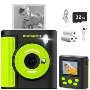 Kids Camera Instant Print, HD Digital Video & Instant Print Camera for Kids, Fun Christmas Birthday Gifts for Boys and Girls, Comes with 32GB SD Card, Lightweight & Portable - Black Kids Camera Instant Print, HD Digital Video & Instant Print Camera for Kids, Fun Christmas Birthday Gifts for Boys and Girls, Comes with 32GB SD Card, Lightweight & Portable - Black