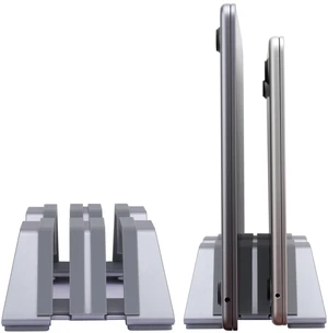 Adjustable Dual Vertical Laptop Stand - Supports 2 Devices Holder, Fit for All Laptops(10-30mm Thickness) - Fashion Design, Adjustable Width, Anti-Slip & Scratch-Resistant, Patented Design Adjustable Dual Vertical Laptop Stand - Supports 2 Devices Holder, Fit for All Laptops(10-30mm Thickness) - Fashion Design, Adjustable Width, Anti-Slip & Scratch-Resistant, Patented Design