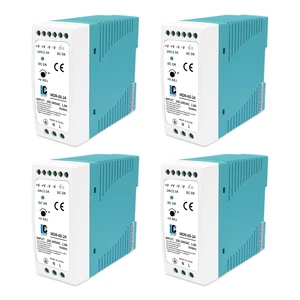 DIn Rail DC 24V Switching Power Supply MDR 60W Rail Type(Input:100-240VAC,Output:24VDC,50/60HZ) Switch Converter (24V 2.5A)(4) DIn Rail DC 24V Switching Power Supply MDR 60W Rail Type(Input:100-240VAC,Output:24VDC,50/60HZ) Switch Converter (24V 2.5A)(4)