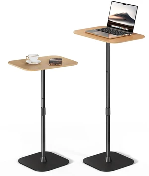 Floor Laptop Stand for Bed,Laptop Table, Small & Portable Standing Desk with Adjustable Height 26.7"-36.62", Quick Installation for Office,Conference Room,Living Room,Home Office,Bed/Sofa Side Floor Laptop Stand for Bed,Laptop Table, Small & Portable Standing Desk with Adjustable Height 26.7"-36.62", Quick Installation for Office,Conference Room,Living Room,Home Office,Bed/Sofa Side