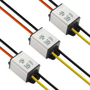 3Pcs 12V to 5V DC Converter Car Power Voltage, Waterproof DC 6.3-22V 12V Step Down to 5V 3A 15W Voltage Regulator Buck Converter Power Supply Step-Down Module Compatible with Vehicle Car Truck Volt 3Pcs 12V to 5V DC Converter Car Power Voltage, Waterproof DC 6.3-22V 12V Step Down to 5V 3A 15W Voltage Regulator Buck Converter Power Supply Step-Down Module Compatible with Vehicle Car Truck Volt