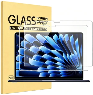 2 Pack Tempered Glass Screen Protector for MacBook Air 13.6 inch 2026-2022 (M5 M4 M3 M2 A3449 A3240 A3113 A2681), 9H Hardness Anti-Scratch Anti-fingerprint 2 Pack Tempered Glass Screen Protector for MacBook Air 13.6 inch 2026-2022 (M5 M4 M3 M2 A3449 A3240 A3113 A2681), 9H Hardness Anti-Scratch Anti-fingerprint