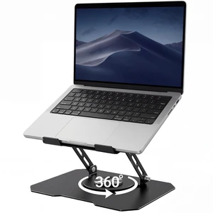 Laptop Stand for Desk, 360 Rotating Computer Riser with Adjustment Wrench, Ergonomic Laptop Riser for Collaborative, Work Foldable & Heavy Duty Tablet Stand Fit 10-15.6 Laptops Laptop Stand for Desk, 360 Rotating Computer Riser with Adjustment Wrench, Ergonomic Laptop Riser for Collaborative, Work Foldable & Heavy Duty Tablet Stand Fit 10-15.6 Laptops
