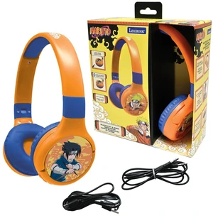 Naruto Bluetooth Headphones, HPBT010NA 2-in-1 Bluetooth, Wired, with Microphone, Control Buttons, Foldable and Adjustable, Rechargeable Battery, Orange/Blue Naruto Bluetooth Headphones, HPBT010NA 2-in-1 Bluetooth, Wired, with Microphone, Control Buttons, Foldable and Adjustable, Rechargeable Battery, Orange/Blue