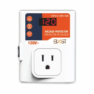 Refrigerator Surge Protector LED Screen 140J Single Outlet Adjustable Low/High Voltage Protection Overload Power Surge Voltage Spike Guard for Home and Office Appliance 120V 15A 1800Watts Refrigerator Surge Protector LED Screen 140J Single Outlet Adjustable Low/High Voltage Protection Overload Power Surge Voltage Spike Guard for Home and Office Appliance 120V 15A 1800Watts