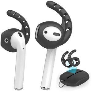 3 Pairs AirPods Ear Hooks Cover Silicone EarPods Tips Accessories Added Storage Pouch, Anti Slip, Secure Fit, Comfortable Silicone Ear Tips Compatible with Apple AirPods Headphones, Black 3 Pairs AirPods Ear Hooks Cover Silicone EarPods Tips Accessories Added Storage Pouch, Anti Slip, Secure Fit, Comfortable Silicone Ear Tips Compatible with Apple AirPods Headphones, Black