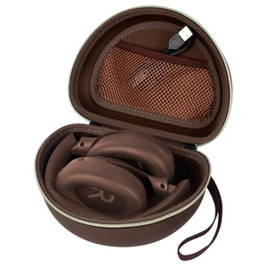 Hard Headphone Case for Beats/for JBL/for TOZO&Foldable Headphone Crush-Resistant EVA Shell with Mesh Pocket for Cables, Fits Foldable Over-Ear Headphones for Travel, Brown, Case Only Hard Headphone Case for Beats/for JBL/for TOZO&Foldable Headphone Crush-Resistant EVA Shell with Mesh Pocket for Cables, Fits Foldable Over-Ear Headphones for Travel, Brown, Case Only