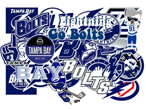 25 PCS Tampa Bay American Lightning Hockey Stickers for Water Bottle, Laptop, Bicycle, Computer, Motorcycle, Travel Case, Car Decal Decoration Stickers 25 PCS Tampa Bay American Lightning Hockey Stickers for Water Bottle, Laptop, Bicycle, Computer, Motorcycle, Travel Case, Car Decal Decoration Stickers
