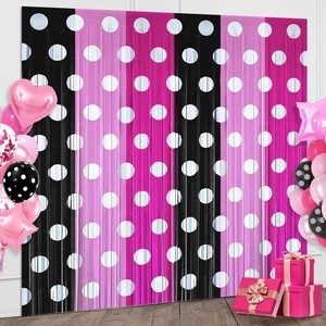 Pink Cartoon Mouse Foil Fringe Curtains 2 Pack 3.2x6.6ft Party Backdrop Pink Black Tinsel Streamers Backdrop Baby Shower Cartoon Mouse Color Birthday Party Decorations Favor Supplies Pink Cartoon Mouse Foil Fringe Curtains 2 Pack 3.2x6.6ft Party Backdrop Pink Black Tinsel Streamers Backdrop Baby Shower Cartoon Mouse Color Birthday Party Decorations Favor Supplies