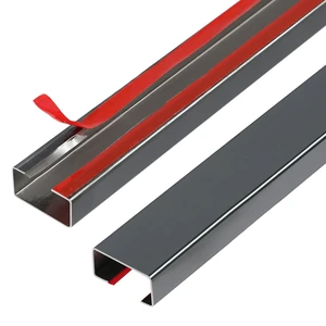 Stainless Steel Management Raceway of Cables, 3-Pack 39.37in Metal Cable Condenser, Self-Adhesive Wire Cord Hider, No Screws No Drill On Wall Cable Cover Channels for Floor Home Office Kitchen Stainless Steel Management Raceway of Cables, 3-Pack 39.37in Metal Cable Condenser, Self-Adhesive Wire Cord Hider, No Screws No Drill On Wall Cable Cover Channels for Floor Home Office Kitchen