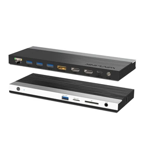 13-in-1 USB C Docking Station Triple 4K for Laptop Windows Laptop Dock, Triple 4K Display, 100W Charging, 4 USB 3.0, 2 HDMI, DP, Gigabit Ethernet, SD/TF, Audio. Thunderbolt 3/4 13-in-1 USB C Docking Station Triple 4K for Laptop Windows Laptop Dock, Triple 4K Display, 100W Charging, 4 USB 3.0, 2 HDMI, DP, Gigabit Ethernet, SD/TF, Audio. Thunderbolt 3/4