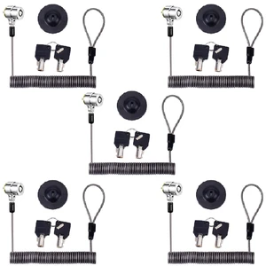 Laptop Cable Lock Hardware Security Cable Lock Anti Theft Retractable Lock for Tablet Laptop and All Other Notebooks and Tablets(5pack) Laptop Cable Lock Hardware Security Cable Lock Anti Theft Retractable Lock for Tablet Laptop and All Other Notebooks and Tablets(5pack)