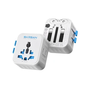 Aura Mini Global Plug 2 Pack, Pocket-Sized (Arctic White) Aura Universal Travel Plug for 200+ Countries (US/EU/UK/AU/AS), Portable Plug Adapter for Business Trip (NO USB A/C) Aura Mini Global Plug 2 Pack, Pocket-Sized (Arctic White) Aura Universal Travel Plug for 200+ Countries (US/EU/UK/AU/AS), Portable Plug Adapter for Business Trip (NO USB A/C)