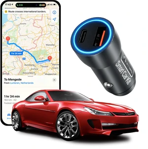 USB C Car Charger,GPS Tracker for Vehicles Cigarette for iOS Find My 2-Port 40W Super Fast Charging Hidden Portable GPS Tracker Anti-Theft (iOS Only),No Monthly Fee Subscription-Grey USB C Car Charger,GPS Tracker for Vehicles Cigarette for iOS Find My 2-Port 40W Super Fast Charging Hidden Portable GPS Tracker Anti-Theft (iOS Only),No Monthly Fee Subscription-Grey