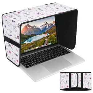 Laptop Shade 15-16 Inch White Dried Flowers Foldable Sun Visor Blocks Glare, Protect Screen for Outdoor Work, Lightweight Anti-glare Hood, Portable Laptop Block Laptop Shade 15-16 Inch White Dried Flowers Foldable Sun Visor Blocks Glare, Protect Screen for Outdoor Work, Lightweight Anti-glare Hood, Portable Laptop Block
