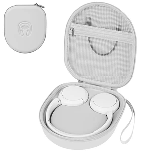 Hard Headphone Case for Sony WH-CH520 / JBL Tune Live 670NC, Grey Protective Carring Storage Case for Over-Ear Headphones, with Handle Strap & Mesh Pocket Hard Headphone Case for Sony WH-CH520 / JBL Tune Live 670NC, Grey Protective Carring Storage Case for Over-Ear Headphones, with Handle Strap & Mesh Pocket